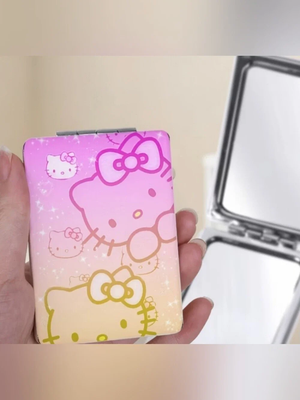 Hello Kitty Compact Folding Mirror